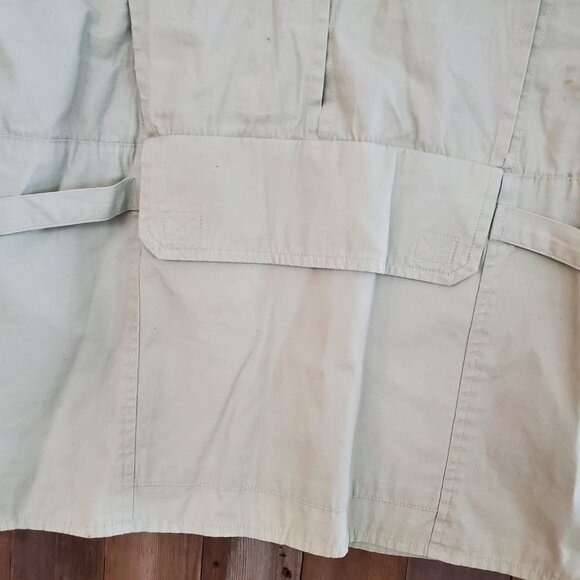 VTG ORVIS FLY FISHING Vest Jacket Pockets Sz L Hunting Khaki Safari Photography - Picture 11 of 11
